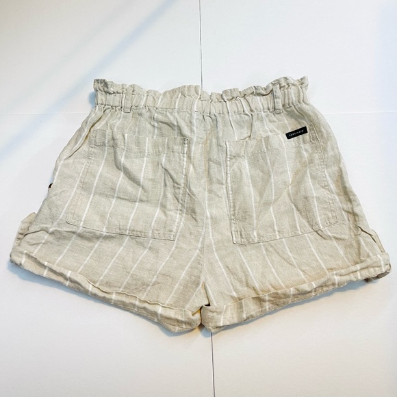 ANTHROPOLOGIE — SANCTUARY THE ISLAND SHORTS IN HAMPTON STRIPE, CREAM/WHITE LINEN - Picture 9 of 12